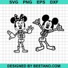 Mickey And Minnie Skeleton Svg