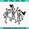 Halloween Mickey Skeleton Dancing Svg