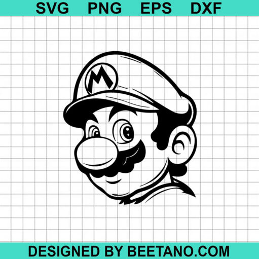 Super Mario Face SVG
