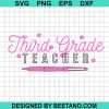 Third Grade Teacher Barbie Svg
