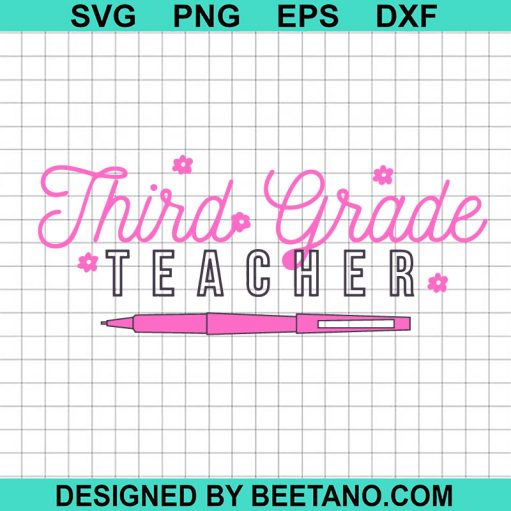 Third Grade Teacher Barbie SVG