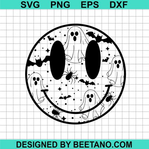 Halloween Smiley Face SVG