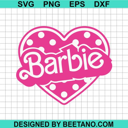 Barbie Heart SVG PNG