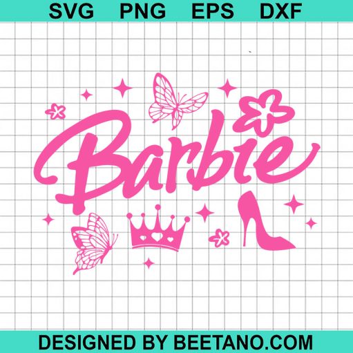 Barbie Pink Doll SVG
