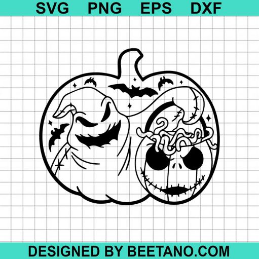 Oogie Boogie Man Pumpkin Svg