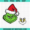 Grinch Face Santa Hat Svg Bundle