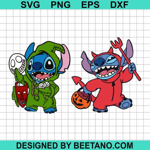 Stitch Halloween Oogie Boogie SVG Bundle