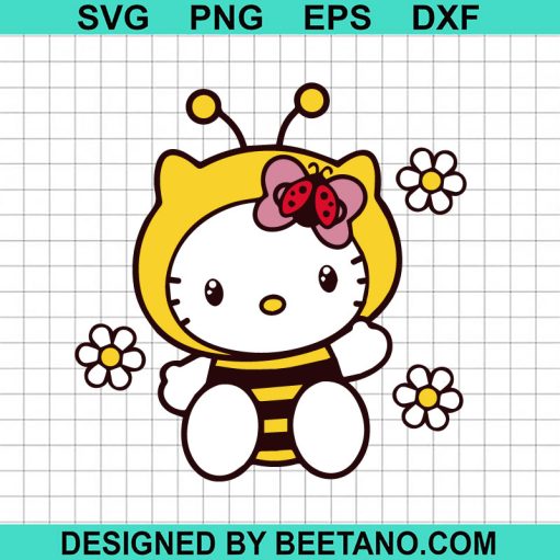 Hello Kitty Bee Svg