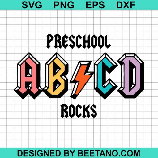 ABCD Preschool Rocks SVG