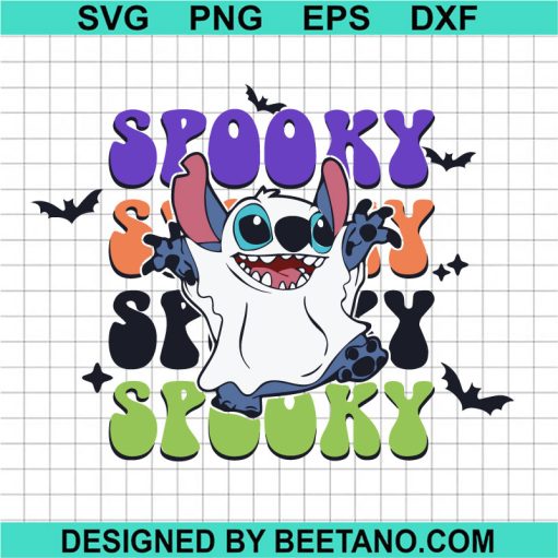 Halloween Ghost Stitch Spooky SVG
