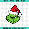 The Grinch With Santa Hat Svg