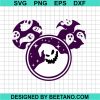 Oogie Boogie Mickey Ears Ghost Svg