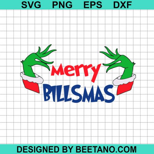 Buffalo Bills Grinch Hand Christmas SVG