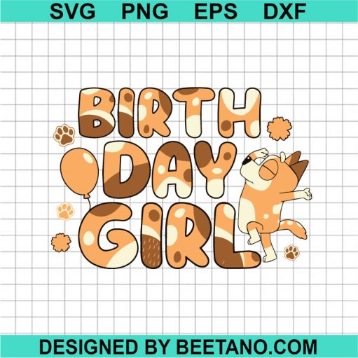Bingo Birthday Girl SVG