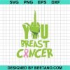 Grinch Hand Fuck Breast Cancer Svg