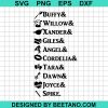 Buffy Willow Xander Vampire Slayer Svg
