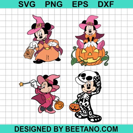 Disney Halloween Mickey and Minnie customer SVG