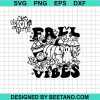 Pumpkin Fall Vibes Svg