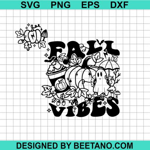 Pumpkin Fall Vibes Svg