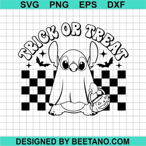 Retro Ghost Stitch Svg