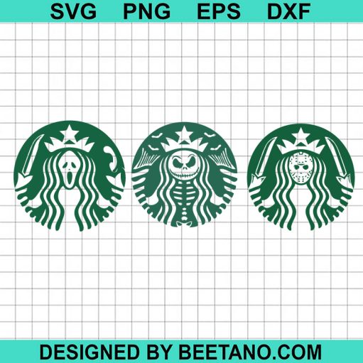 Horror Characters Coffee Logo Svg