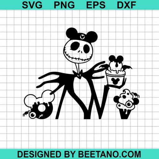 Jack Skellington Halloween Snacks Svg