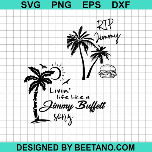 Rip Jimmy Buffett SVG