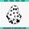 Cute Floral Ghost Svg
