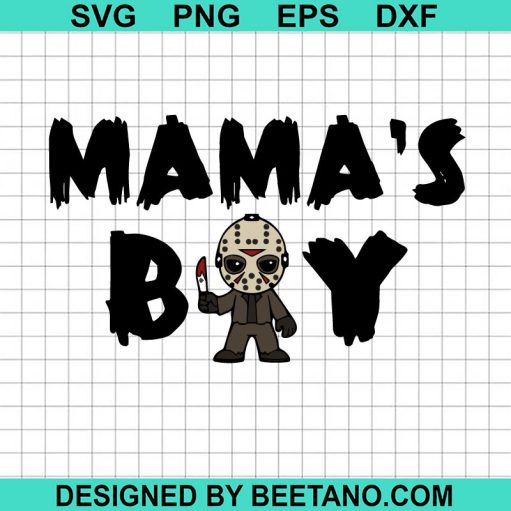 Horror Jason Voorhees Mama'S Boy Svg