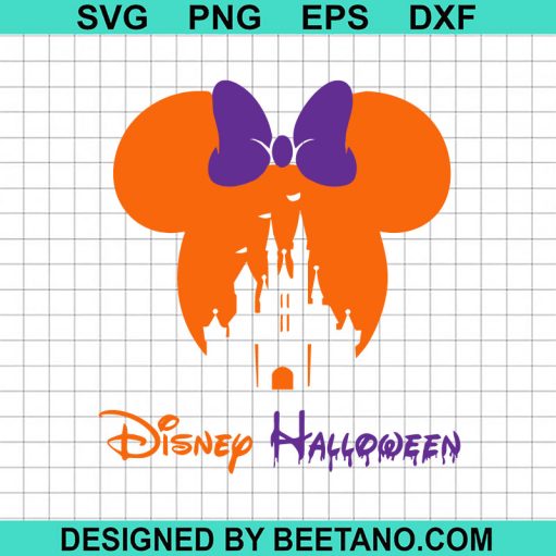 Minnie Mouse Head Disney Halloween SVG