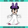 Minnie Mouse Disguise Boo Ghost Halloween Svg