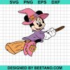 Minnie Mouse Witches Broom Svg