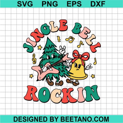 Retro Jingle Bell Rockin SVG