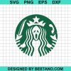 Ghostface Scream Coffee Logo Svg