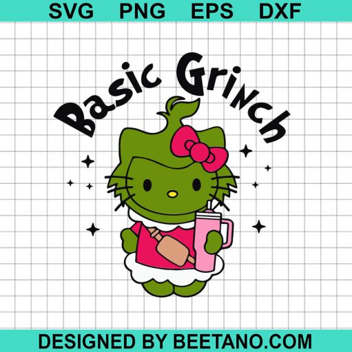 Hello Kitty Basic Grinch SVG