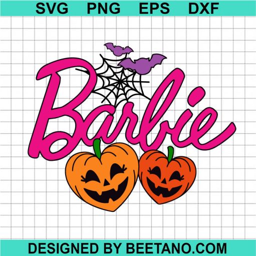 Barbie Halloween Pumpkin SVG