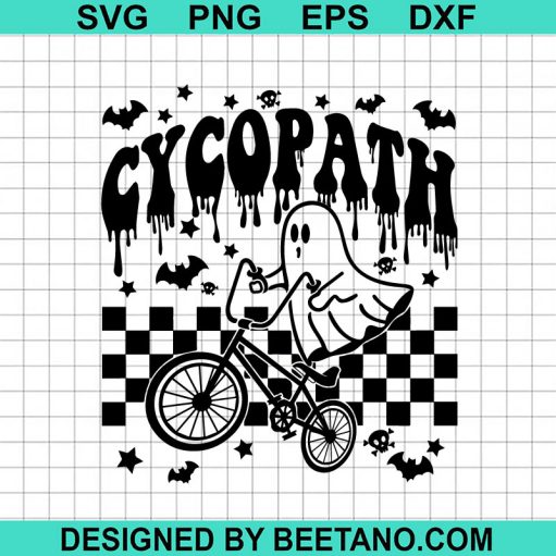 Halloween Retro Ghost Cycopath SVG