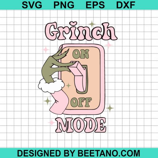 Retro Grinch Mode On Svg
