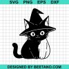 Cute Witch Black Cat Svg