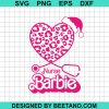 Nurse Barbie Christmas Hat Svg