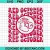 Retro Red October Svg
