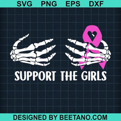 Support the girls breast cancer SVG