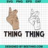 Thing Hand Wednesday Addams Svg