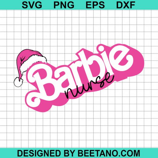 Barbie Nurse Santa Hat Svg