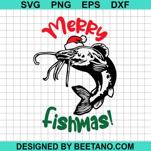 Merry Fishmas Christmas Svg
