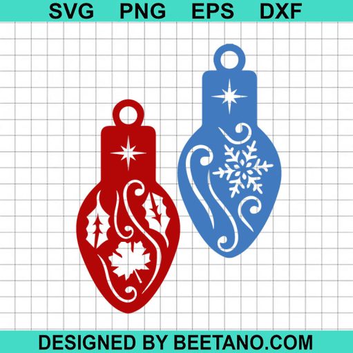 Christmas Light Ornament Svg