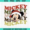 Retro Mickey Head Santa Svg
