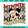 Retro Minnie Head Santa Svg