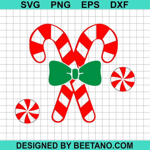 Candy Cane Sweet Christmas Svg