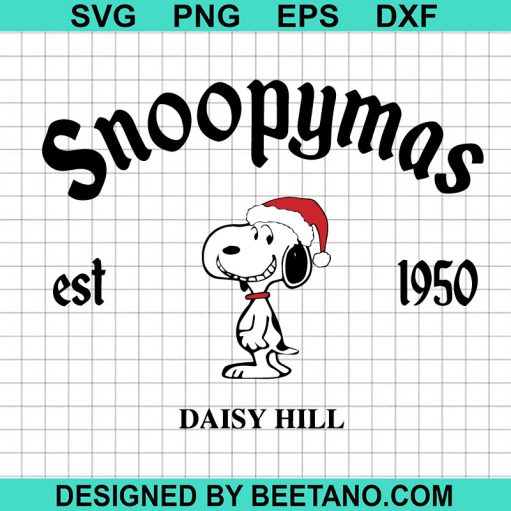 Retro Snoopymas Daisy Hill Svg
